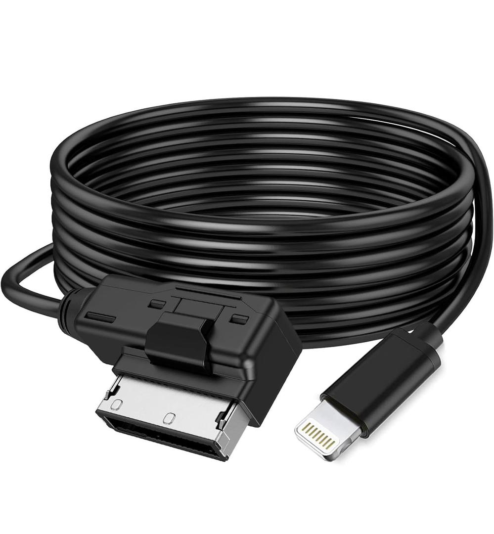 AMI MMI Aux Cord for Apple iPhone 14 13 12 11 XS XR X 8 7 6 SE Compatible with Audi A3/A4/A5/A6/A7/A8/S4/S6/S8/Q5/Q7/R8/TT 2011-2016, VW CC Magotan with MMI 3G System (4FT)