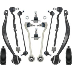 Front Control Arm Kit 12PCS for BMW X3 F25 2011-2017 & X4 F26 2015-2018, Suspension Kit with Ball Joint Stabilizer Sway Bar Link Tie Rod Assembly