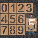 Briwooody 32 Inch Large Number Stencil Kit - Reusable Pavement & Cake Stencils for Parking Lot & Equipment Spray Painting