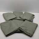 sancua Round Tablecloth 132 Inch Diameter, 6 Pack - Circle Polyester Fabric Table Cloth for Wedding Party Reception Banquet Birthday, Washable Formal Table Cover (Fit 54-96 Inch Tables), Sage Green