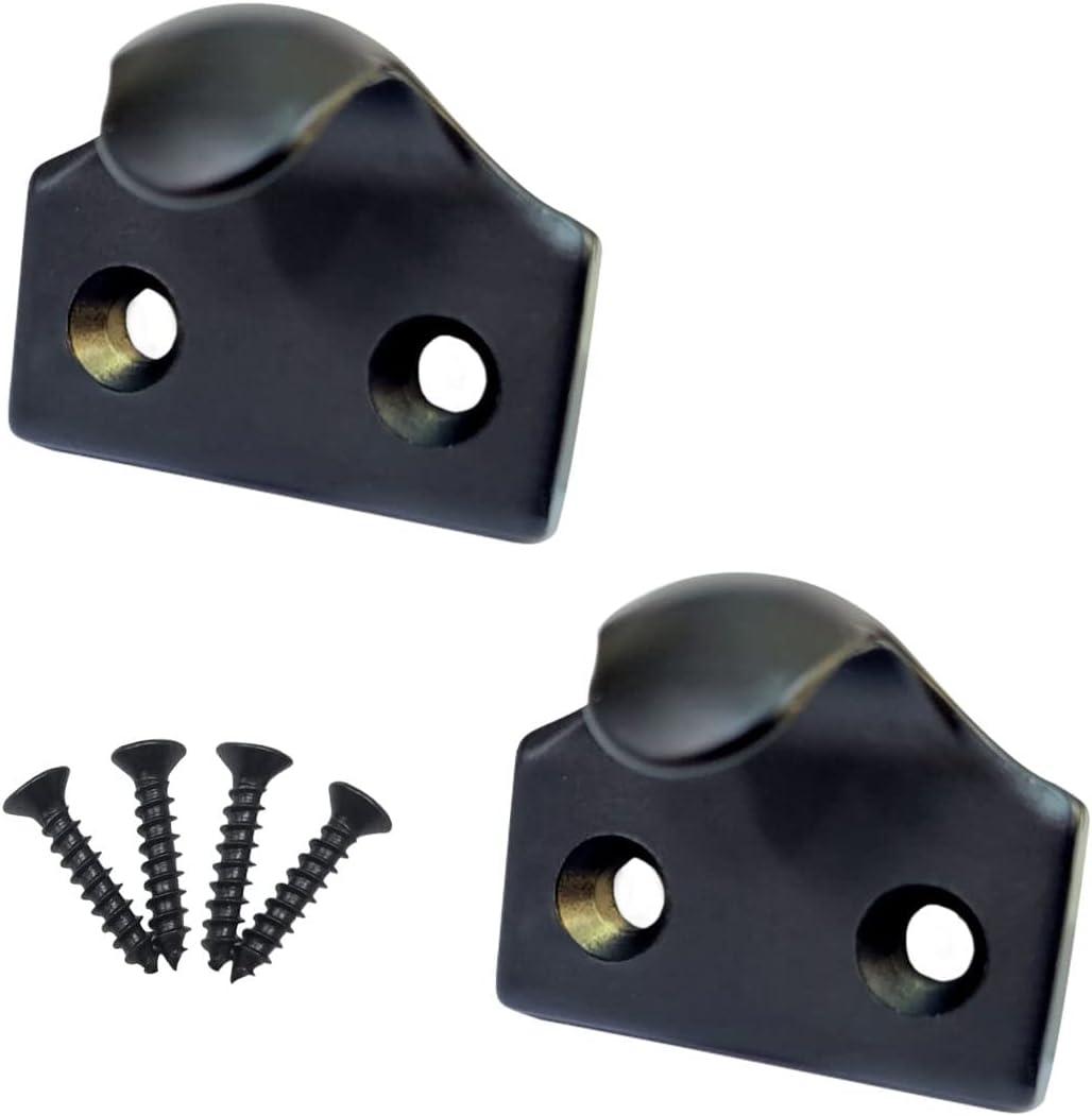 QCAA Forged Brass Heavy Duty Sash Lift, Matte Black, 2 Pack, Made in Taiwan
