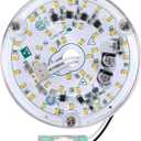 4 inch Ceiling Fan LED Light Replacement 6000K, 18W 2000LM LED Retrofit Kit, Bright Round Ceiling Fan Light Kit, 120V, CRI90, Dimmable