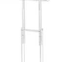 Clear Acrylic Podium Stand with Lockable Wheels, Height & Angle Adjustable, Portable Rolling Lecterns & Pulpits for Church, Classroom, Wedding, Speech(23.6" L X 15.7" W Transparent)