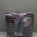 Heated Blanket Electric Blanket, Cozy Faux Rabbit Fur & Soft Flannel Warm Heater Throw Blanket with 5 Fast Heating Levels &10Hours Auto-Off Over-Heat Protection，50" x 60" (Grey)