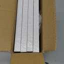 KINLINK 6x8 Picture Frame White Set of 4, Wooden Photo Frames Matted 4x6 with Plexiglass for 4x6 with Mat or 6x8 without Mat for Table and Wall Display