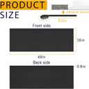 48" Under Desk Privacy Panel Self-Adhesive Modesty Panel 600D Heavy Duty Desk Skirt Privacy Divider for Office Home or Standing Workstation Concealer Shield
