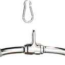 qibylift Barbell Multi-Exerciser Cable Attachment For Cable Machines, Lat Pull Down Bar Cable Machine Attachments, Tricep Press Down Bar, Revolving Straight Curl Pulldown Bar with Rotating & Rubber Handle Grips
