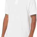 Amazon Essentials Men's Regular-Fit Cotton Pique Polo Shirt  (X-Large, White)