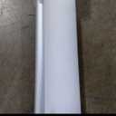 ChrisDowa Cordless 100% Blackout Roller Shade, with Striped Jacquard, Thermal Insulated, UV Protection Fabric, Total Blackout Blinds for Window, French Doors, Home and Office. White, 58" W x 72" H