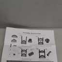 Office Cubicle Shelf Storage Organizer Accessories Height Adjustable Cubicle Corner Shelf with Hooks (Black, Double Layer)