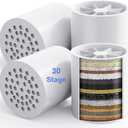 4 Pack 30 Stage Shower Filter Replacement Cartridge - Balance in Filtration and Rejuvenation for Hard Water -VeoryFly ShowerHead Water Filter Cartridge, Compatible with universal Shower Filter