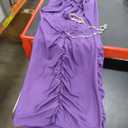 Women's Plain Sexy Bodycon Halter Mini Dress Vacation Dresses for Women Purple XS