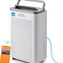 5500 Sq.Ft Dehumidifier, 65 Pint Quiet Smart Dehumidifier for Basement with HEPA Filter, Portable Dehumidifiers with Drain Hose for Bedroom,Bathroom,WiFi Humidity Control,3 Modes,Child Lock