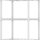 REGILLER 5-Wire Shelving Metal Storage Rack Adjustable Shelves,Standing Storage Shelf Units for Laundry Bathroom Kitchen Pantry Closet(White,11.8" D x 16.6" W x 53.5" H)