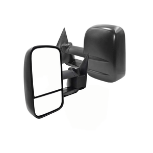 AERDM New Pair Towing Mirrors Manual Operated Textured Black Telescoping Trailer Side Mirrors Fit Chevy/GMC/Cadillac Silverado Sierra Avalanche Suburban Tahoe Yukon XL Escalade EXT ESV