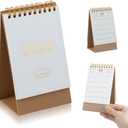 Nogeqi Mini Desk Calendar 2025.7-2026.12 Small Desktop Calendar 2025-2026 Standing Flip Calendars Small Desk Calendars 2025-2026 for Home or Office New Year Decoration Gift (white)