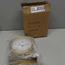 Vintage Gold Mantle ClockTable for Living Room Decor Table Clock Decorative Battery Operated Table Top Shelf Clock