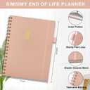 5 x End of Life Planner, Spiral Estate Planning for Senior, Final Arrangements Just in Case I Die Book Organizer, Will Preparation, Last Wishes & Funeral Planning Notebook for Beneficiary, Death Planner Organizer, 7x9.3"