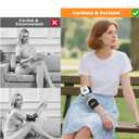 Cordless Elbow Heating Pad for Tennis Elbow Relief, 5000mAh Battery Arm Massager, 3-Level Vibration Massage, 104-140F Adjustable Temp, 30/45/60Mins Timer, Type-C Cable & Storage Bag