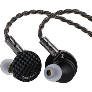 Linsoul 7Hz Timeless II in Ear Monitor, Upgraded 14.5mm Planar Magnetic Driver IEM, Wired Earbuds, with Tunable Nozzle and 7N OCC IEM Cable for Musician Audiophile (Timeless II)
