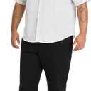 Van Heusen Men's Big and Tall Wrinkle Free Short Sleeve Button Down Shirt, No-Tuck Length, Comfortable Stretch Fabric (White, XXLT)