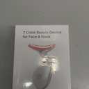 7 Color Face and Neck Massager Light Therapy, Red Light Based Facial Massager for Skin Care, Smoothing, Firming (White)