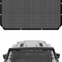 Mesh Roof JL Sunshade Top Cover for 2018-2023 Jeep Wrangler JL JLU 4XE 4 Door, Front Mesh Sun Shade UV Protection & Heat Reduction, Durable Polyester Sun Shade 2/4 Door Black