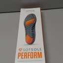 SOF SOLE ATHLETE Performance Men's Insoles - PU Foam & Gel Inserts - Heel-to-Toe Cushioning, Support, & Moisture Control, - Lightweight Comfort & Stability - Ideal for Runners, Walkers, Athletes (9-10.5, Orange)