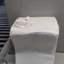 Sleep Philosophy Memory Foam Pillow Ergonomic Support Cushion with Machine Washable, Removable Super Soft Cover, White Knee 11" L x 8.5" W x 7" D