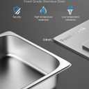 6 Pack Hotel Pans Full Size 4" Deep Stainless Steel Steam Table Pan