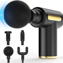 Massage Gun, Small Travel Tool, Massage Gun Deep Tissue,Percussion Handheld Portable Muscle Massager Tool for Full Body Pain Relief, Ideal Gifts for Men, Women(Black)