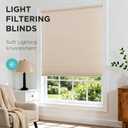 Joydeco No Drill Linen Cellular Blinds for Indoor Windows, Light Filtering Cordless Cellular Shades for Thermal Insulation Noise Reduction, Window Shades for Home (Linen Cream, 54" W x 64" H)