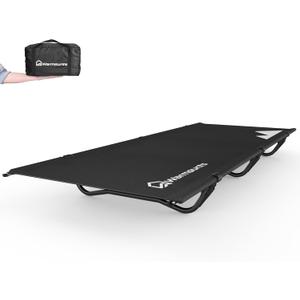 WARMOUNTS Ultralight Compact Camping Cot Pro, 3rd Generation FullGuard Lock Structure for 30s Setup, 30 Wide Surface, Support 330lbs, Folding Backpacking Cot w/Storage Bag for Outdoor, Oxford