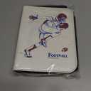 Boobowl Football Baseball Cards Binder, 2022 Sports Trading Card Sleeves Holder Album for NFL, 440 Pockets Display Storage Protectors Collectors Fits PM TCG (Folder Only) (440 Red Hat+White)