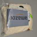 Admitrack Burrito Tortilla Blanket 47in, Double Sided Super Soft Flannel Throw, Gag Novelty Tortilla White Elephant Gift for Christmas Adults Kids Couples Parties (Beige)