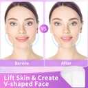 Face Lift Tape Invisible,100PCS Face Tape Lifting Invisible Face Lift Tapes and Bands with 8 String Face Lifter Instant Facial Tape for Neck Eyes Jowls Double Chin Sagging Makeup