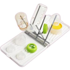 Baby Bottle Drying Rack, Foldable, For Travel, Bottle Stand, Drainer, Stand, Rack, Cup, Wash, Disinfection, Brush, Detergent, Easy to Clean, Easy to Carry, Baby Products, Baby Shower, Present