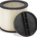 Shop-Vac 9030433 Cartridge Filter, 8 Inch Diameter x 6.5 Inch Height, Effective Filtration, (1-Pack)