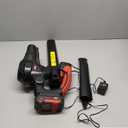 MZK Cordless Leaf Blower,20V Battery Powered Electric Blower for Lawn Care, Electric Lightweight Leaf Blower(2 * 2Ah Battery & Charger Included) (2 Batteries)