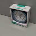 La Crosse Clock Co. 4.4" Analog Quartz Alarm Clock - Teal