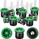 HolyMaji 10 Pieces Variable Arc Nozzle, Pop-up Sprinkler Heads Replacement Compatible with Most of 360 Degree Adjustable Pop Up Sprinklers Spray Head for Garden Lawn Irrigation (12AN)