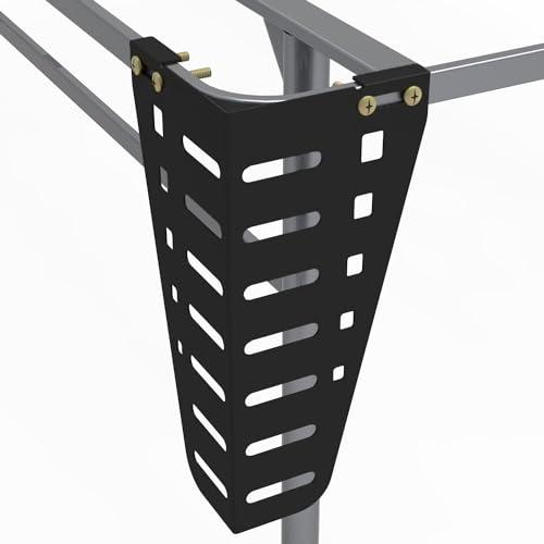 2 Pcs Headboard Brackets for Metal Bed Frame,Adjustable Headboard or Footboard Brackets Attach Headboard to Bed Frame,Compatible with 14,16,18inches Bed Frame