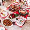 10 Pack Christmas No-Snap Party Table Favors, Christmas Table Favor with Party Hat, Joke & Little Gifts Inside for Kids and Adults, Xmas Table Decorations Seasonal Holiday Dinner Traditions Supplies