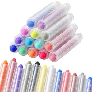 20 Pcs Dustless Chalk, Colored Chalk, Color Twistable Chalk,for Painting, Blackboard Writing