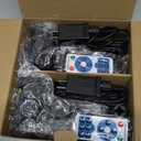 Moonflor 2 Pack Christmas Laser Lights Outdoor, Red and Green Moving Outdoor Laser Light, Starry Projection Light 3 Working Modes Waterproof Landscape Lights for Garden House Christmas Decoration