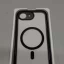 Miracase for iPhone 17e Case & iPhone 16e Case, Full-Body Phone with Built-in Glass Screen Protector, [Magnetic with MagSafe] Military Drop Proof 17 E/ 16 E Cover Bumper 6.1 inch, Clear Black