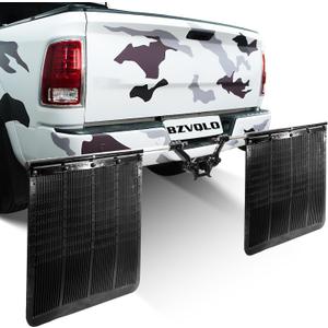 2.5" Hitch Mounted Mud Flaps for Trucks, Truck Mud Flaps Heavy Duty Adjustable Removeable Height and Width, Universal Duty Mud Flaps System to Protects Trailers from Scratches and Dirt.