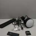 Ceiling Fans with Lights,28" LED Fan Light Hanging with Hook,Plug in Ceiling Fan Light,Hook Type Ceiling Fan,35W,3000-6500k,Remote Control,Portable Fan for Camping Bed,Patios,(Black)