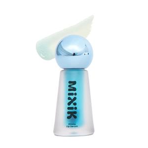 MIXIK Glossy Lip Serum, Ultra-Hydrating Lip Oil with Blue Agave, Olive & Avocado Oils for Soft and Smooth Lips, Long Lasting Moisture without the Sticky Feel (Clear Oasis)