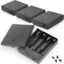2 x VWEICYY 4 PCS 6V Battery Holder with USB Port,4 AA Battery Holder Case